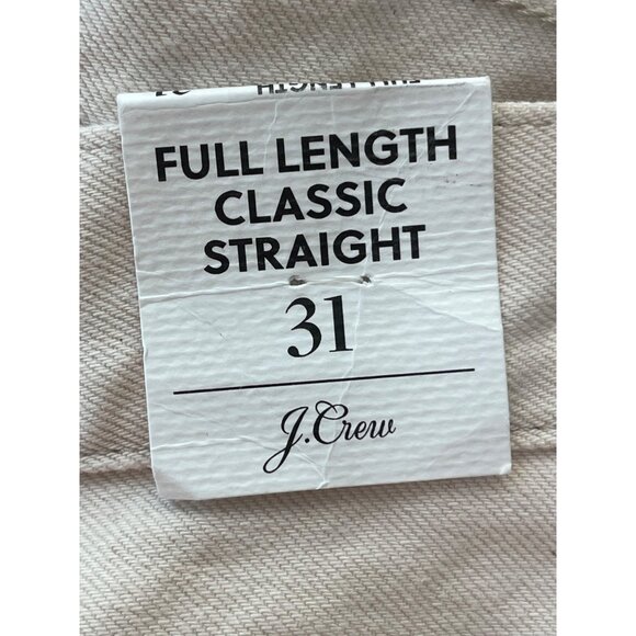 J.Crew Full Length Classic Straight Womens Jeans Size 31 NWT - Picture 5 of 10